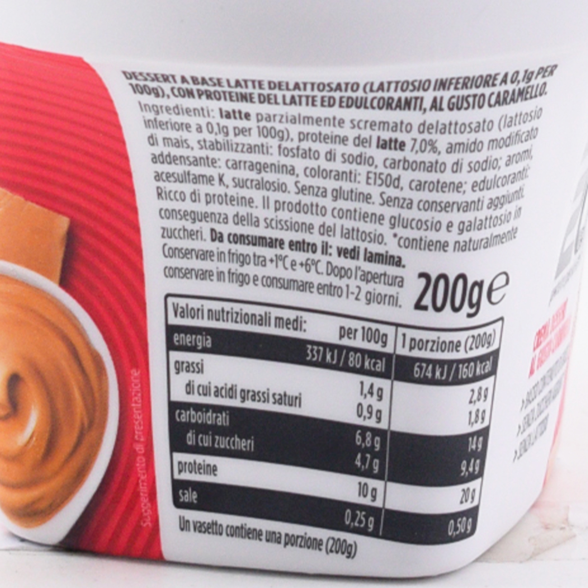 Milk Pro High Protein 20g Crema Dessert al Gusto Caramello 200 g