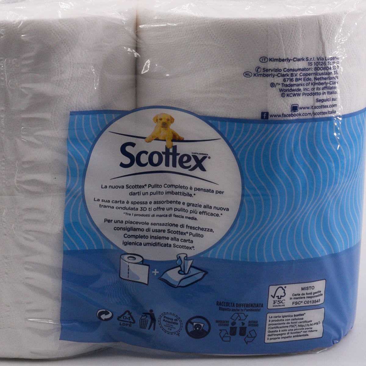 Scottex Carta Igienica Pulito Completo