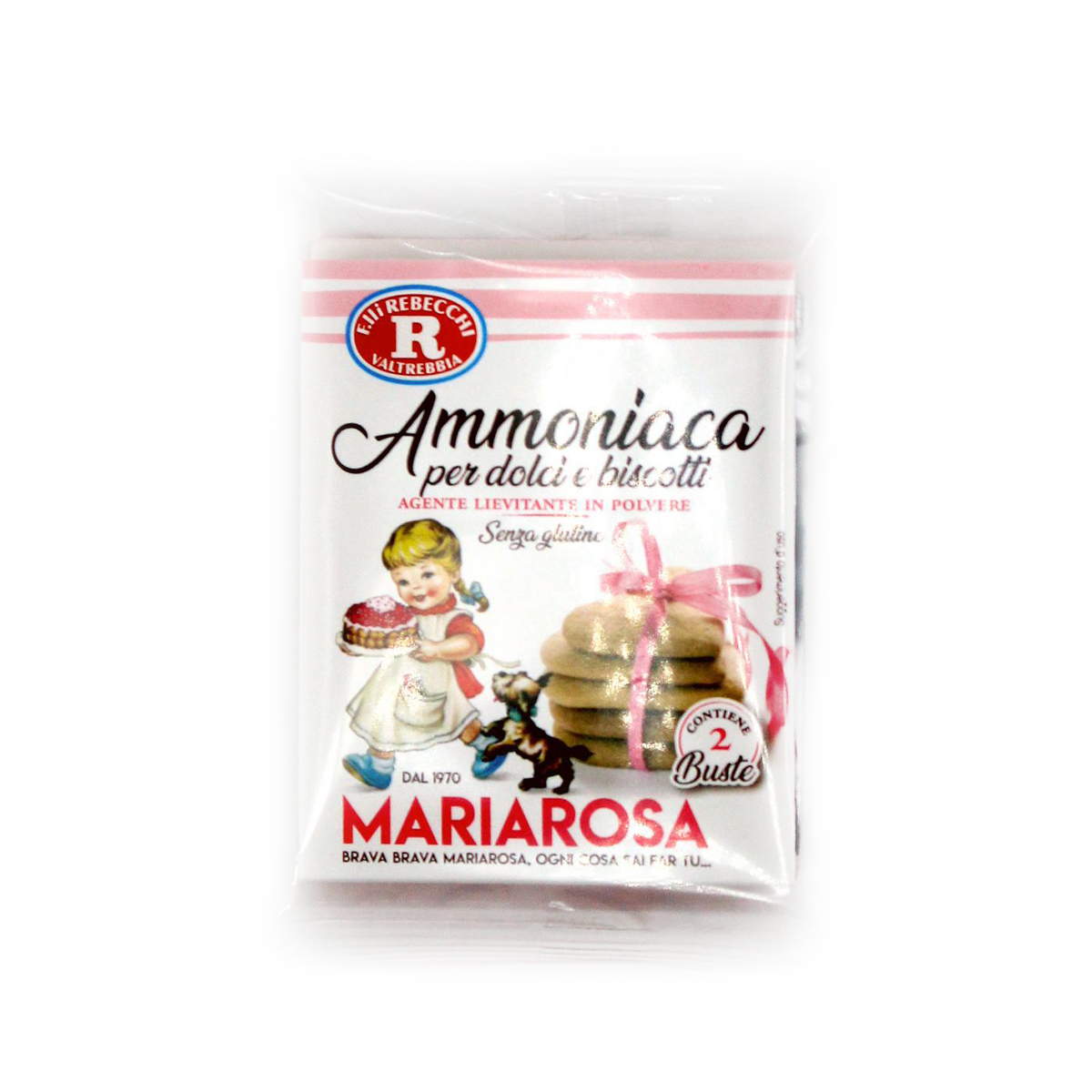 Rebecchi Mariarosa, Ammoniaca per Dolci e Biscotti 2 buste